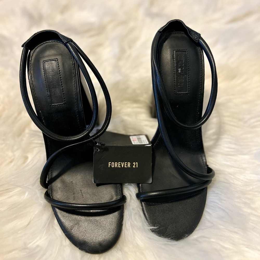 Black Strappy Forever 21 heels